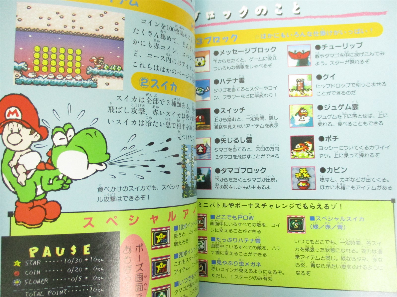 YOSHI ISLAND Yossy Guide Nintendo Super Famicom Book 1995 Japan