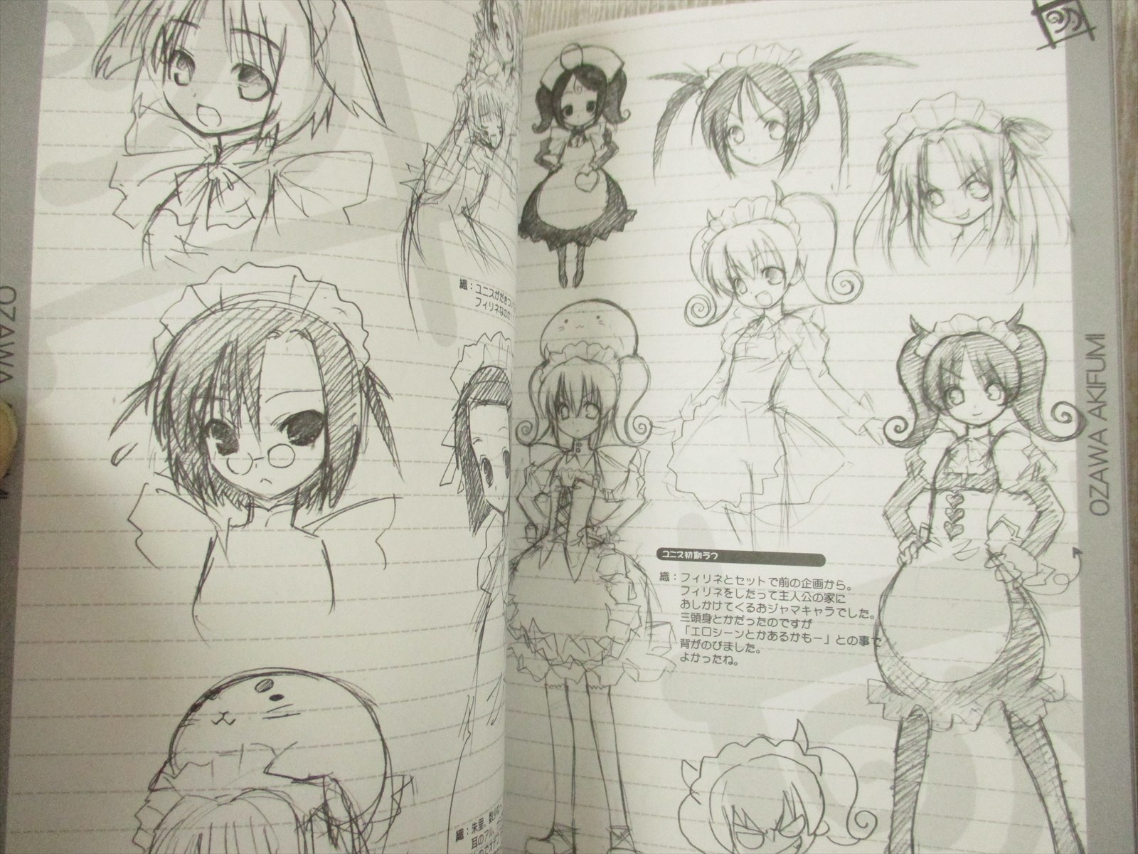 Akifumi Ozawa Fact File 02 Art Works Oshiete Re Maid Fan Book Booklet Ltd Ebay