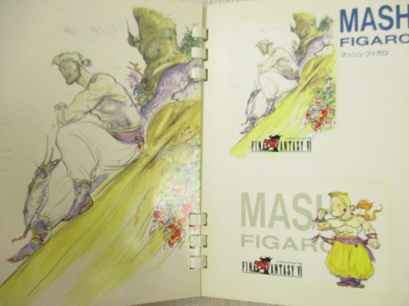 FINAL FANTASY VI 6 CHARACTER COLLECTIONS w/Card Art Book