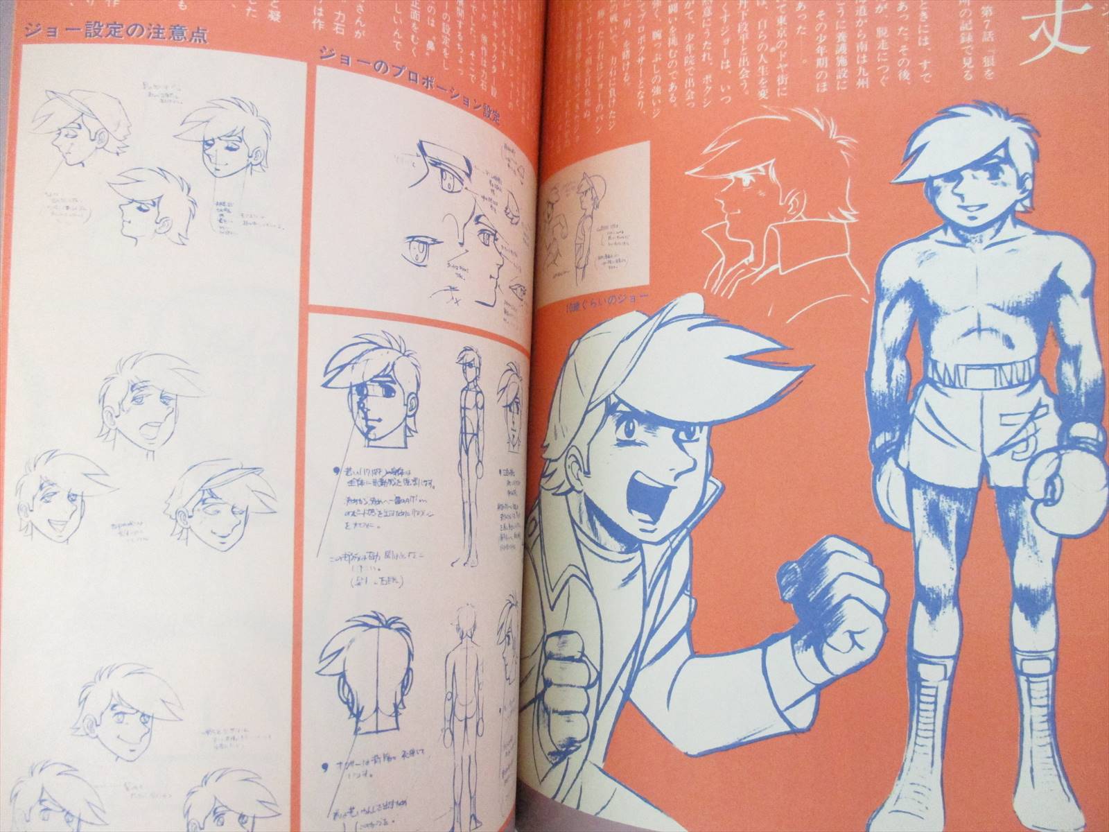ASHITA NO JOE w/Poster Art Works Fan Book Tetsuya Chiba Japan 1973 Book