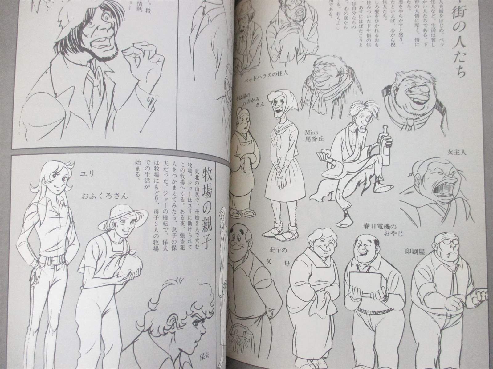 ASHITA NO JOE w/Poster Art Works Fan Book Tetsuya Chiba Japan 1973 Book