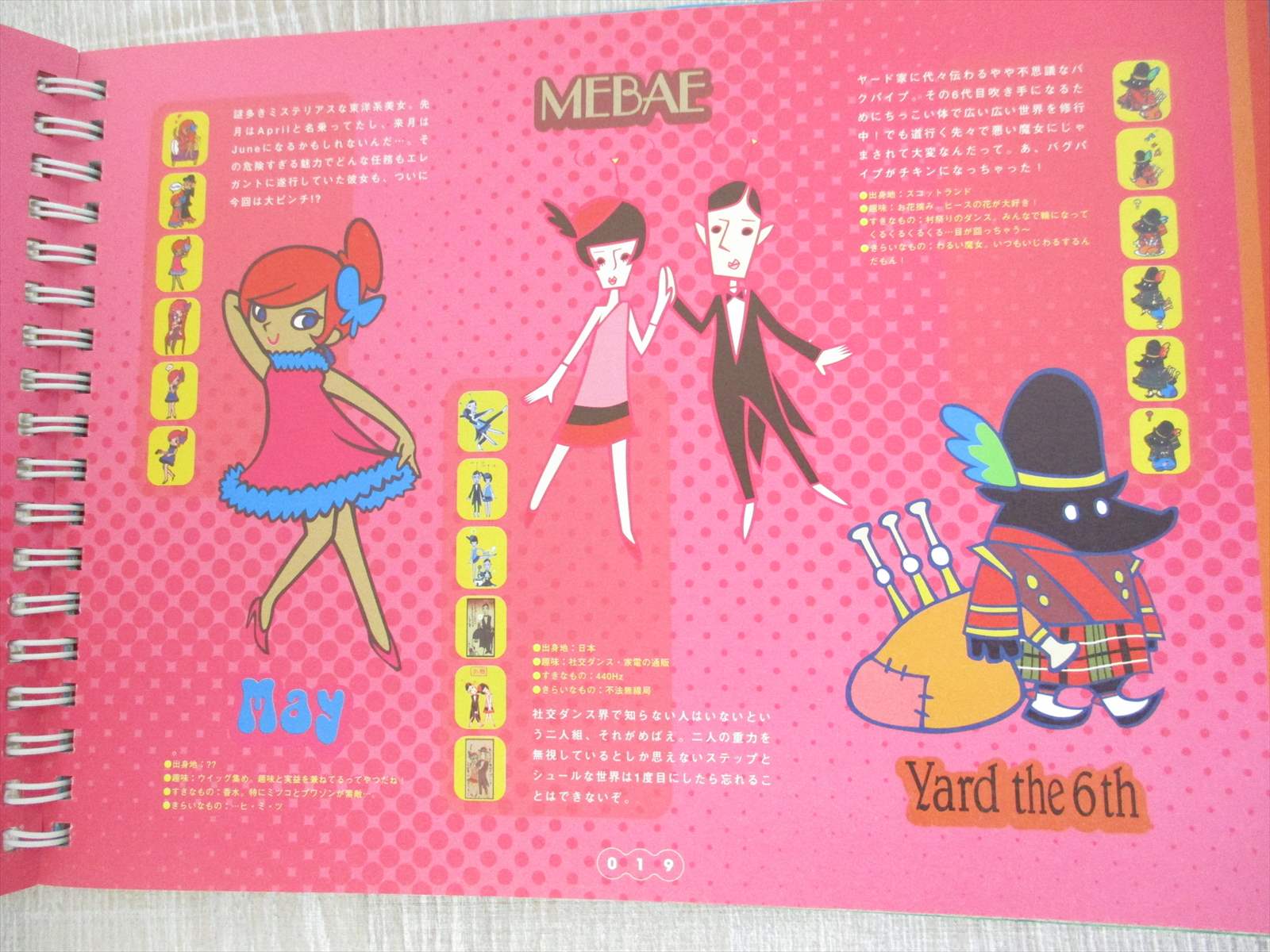 POP'N MUSIC BOOK Art Works 6-9 Fan TOMOKO SHIONO PS1 PS2 Fan