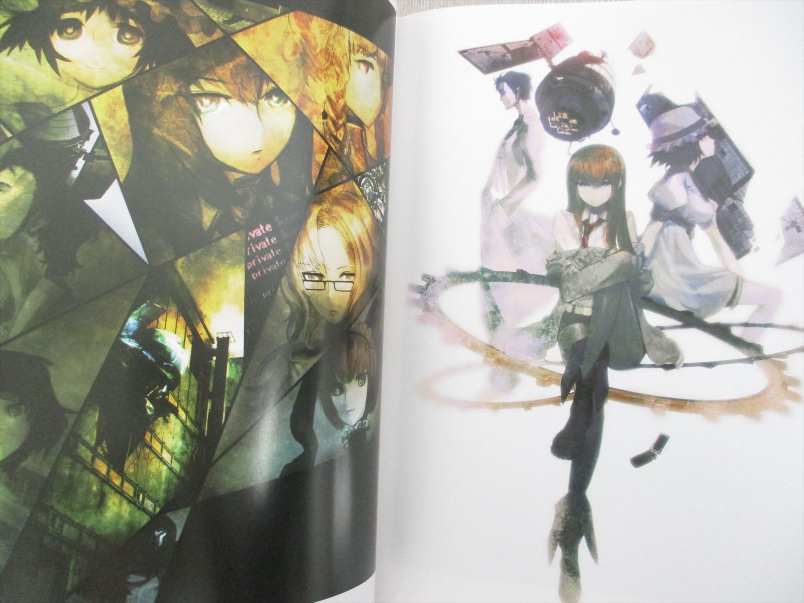 STEINS GATE Official Art Works w/Poster Book Nitroplus Xbox360