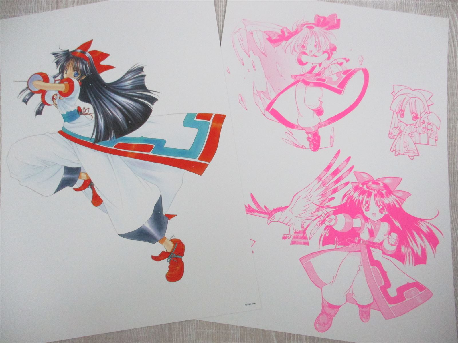 AOI NANASE Art Works KAMI NO KO Illustrated Sheet Collection Japan