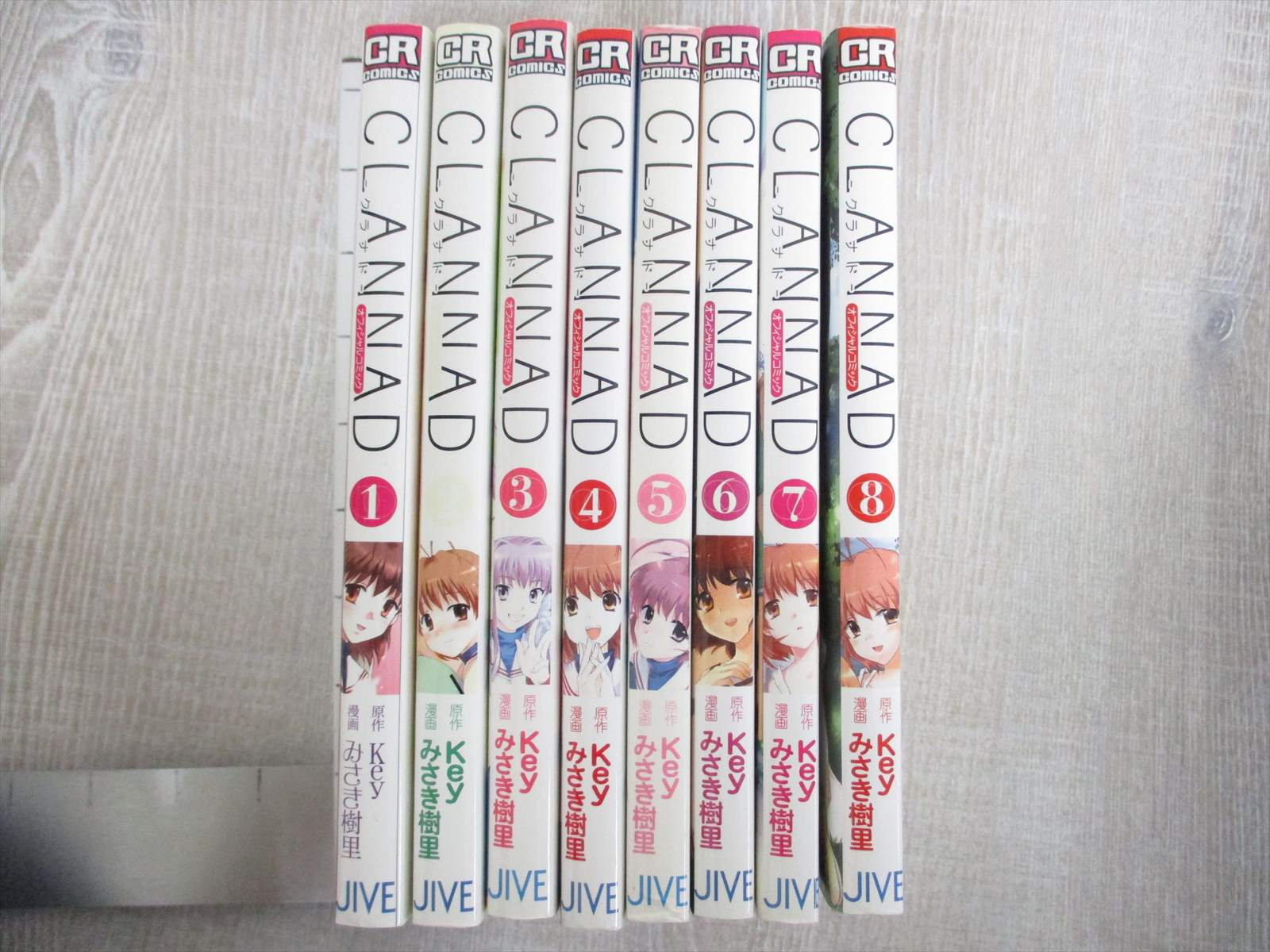 ななな　　　新品購入】時雨沢恵一全巻セット CLANNAD Official Comic Manga Complete Set 1-8 Key Juri