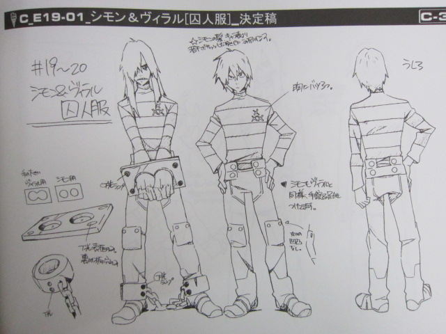 GURREN LAGANN Tengen Toppa 3 Art Works Model Sheet Japan