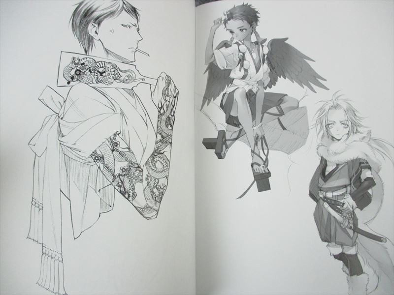 KIYO QJO Kyujyo Art Book MONOCHROME+SKETCH ZONE 00 Design
