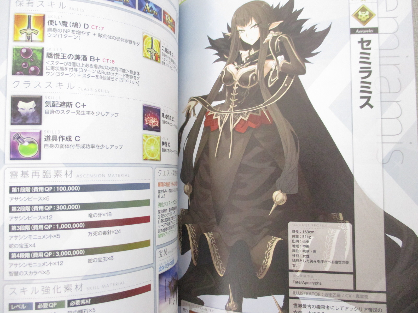 FATE GRAND ORDER Servant Storage III 3 Art Guide Fan Book