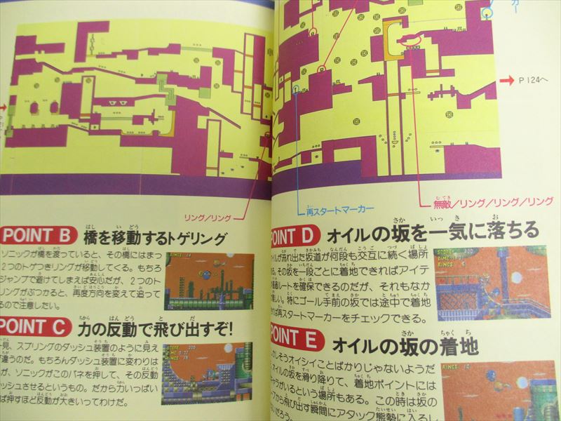 SONIC THE HEDGEHOG 1 & 2 Guide Sega Mega Drive Book Japan