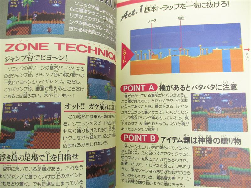 SEGAゲーム攻略本 セガ○秘ハイテク集 スケール B