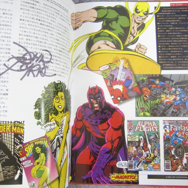 X-MEN Art Collections Set Book +Illustrated Sheet Marvel