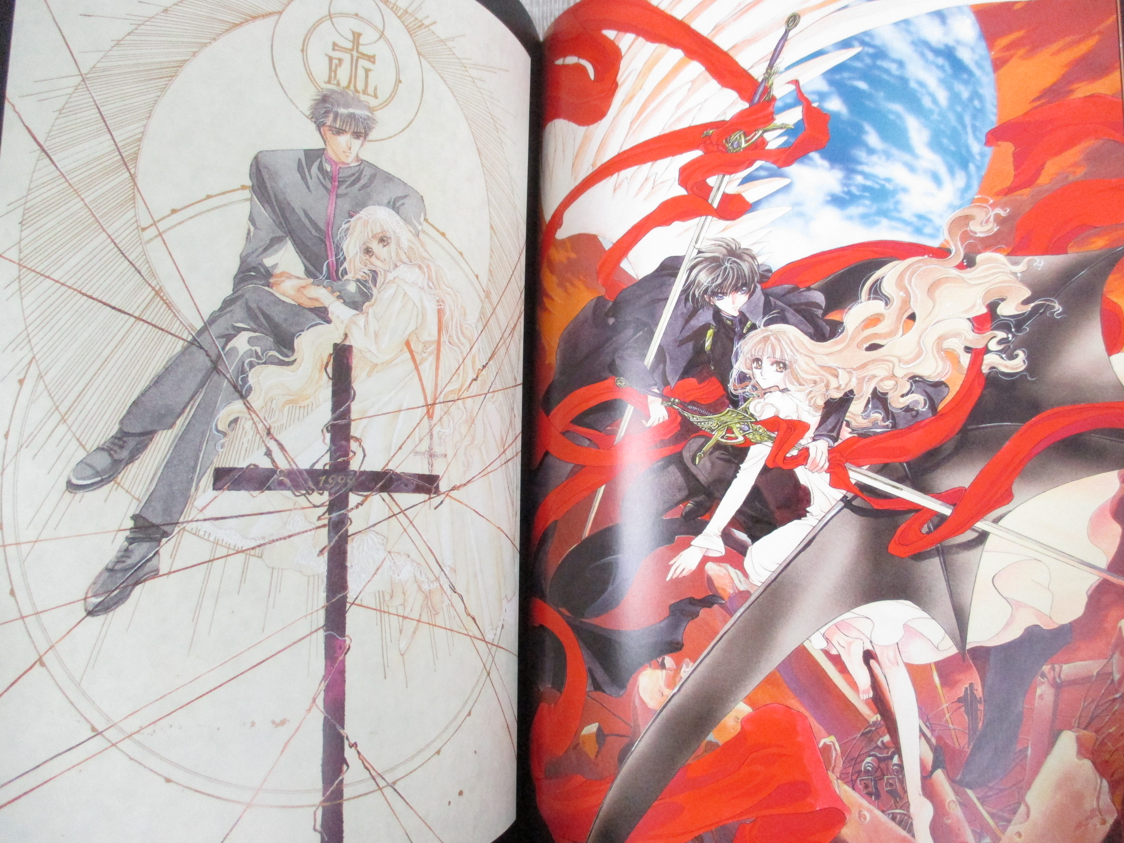 X Zero Illustrated Collection CLAMP Art Works Fan Book 2000