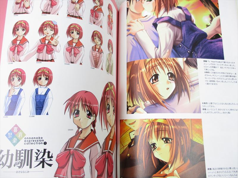 TO HEART Visual Fan Book Art Works Sony PlayStation 1 Japan