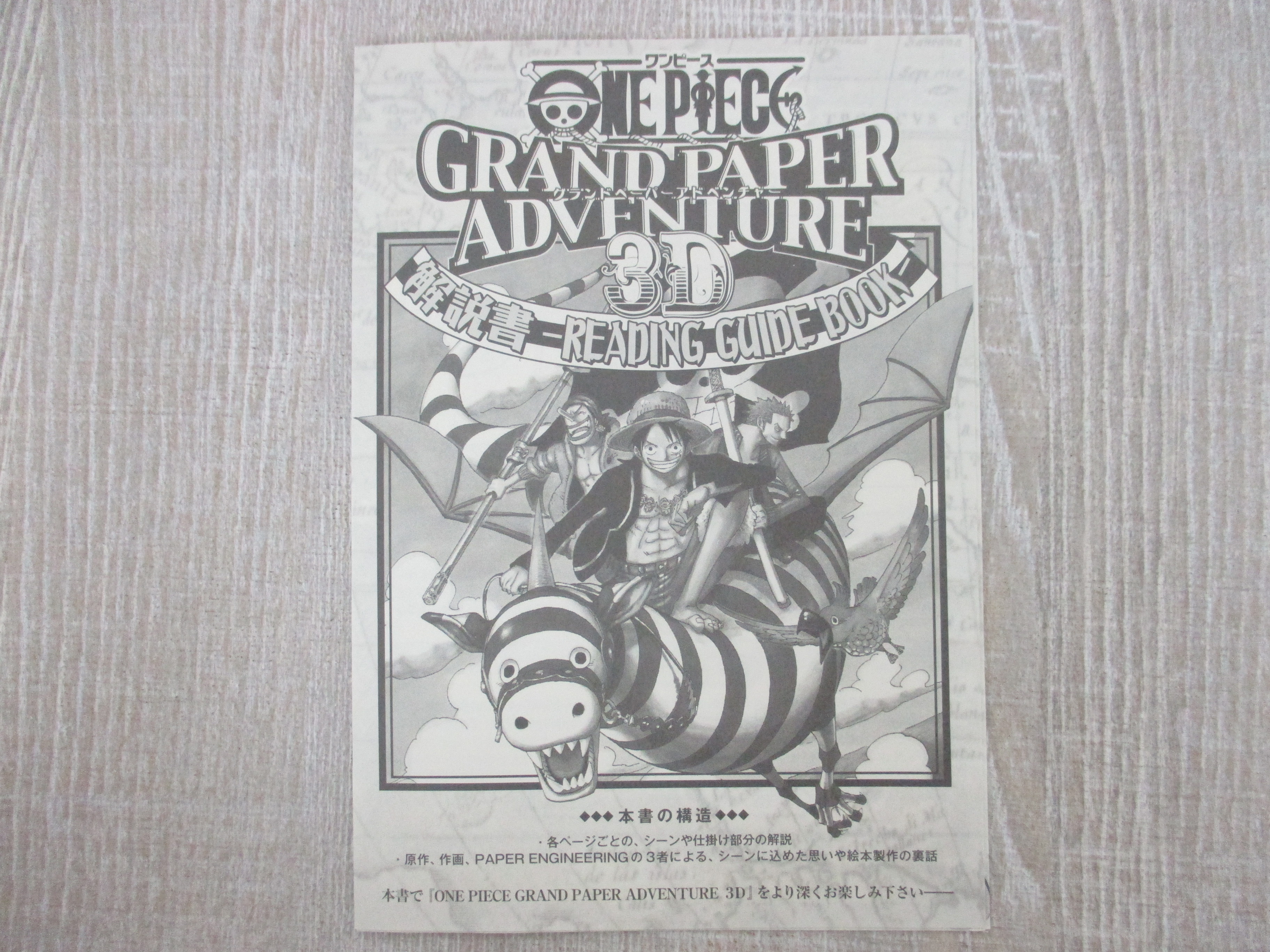 ONE PIECE Grand Paper Adventure 3D Pop-up Art Book w/Booklet