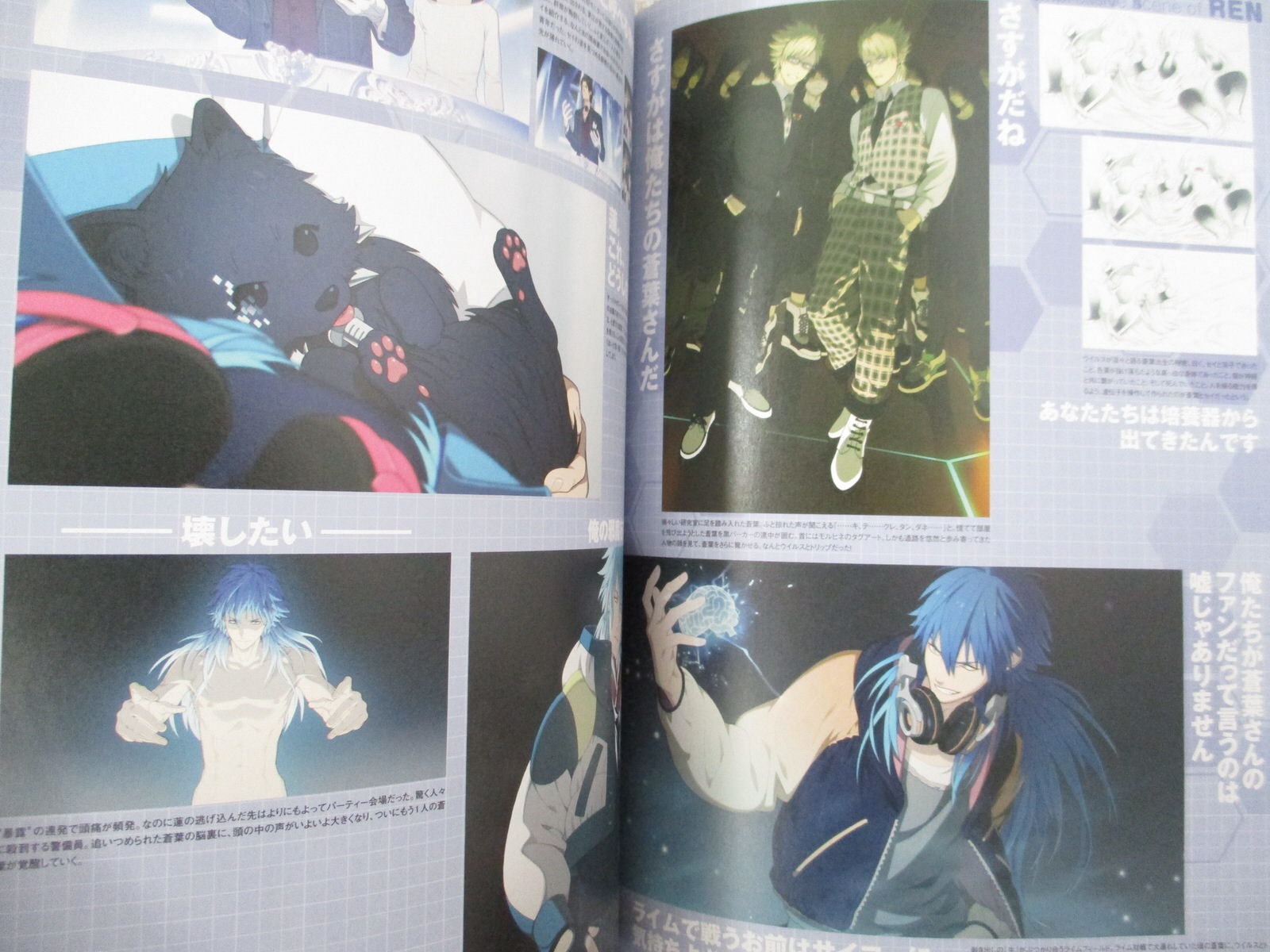 DRAMATICAL MURDER re:code Official Visual Fan Book PSVita Art