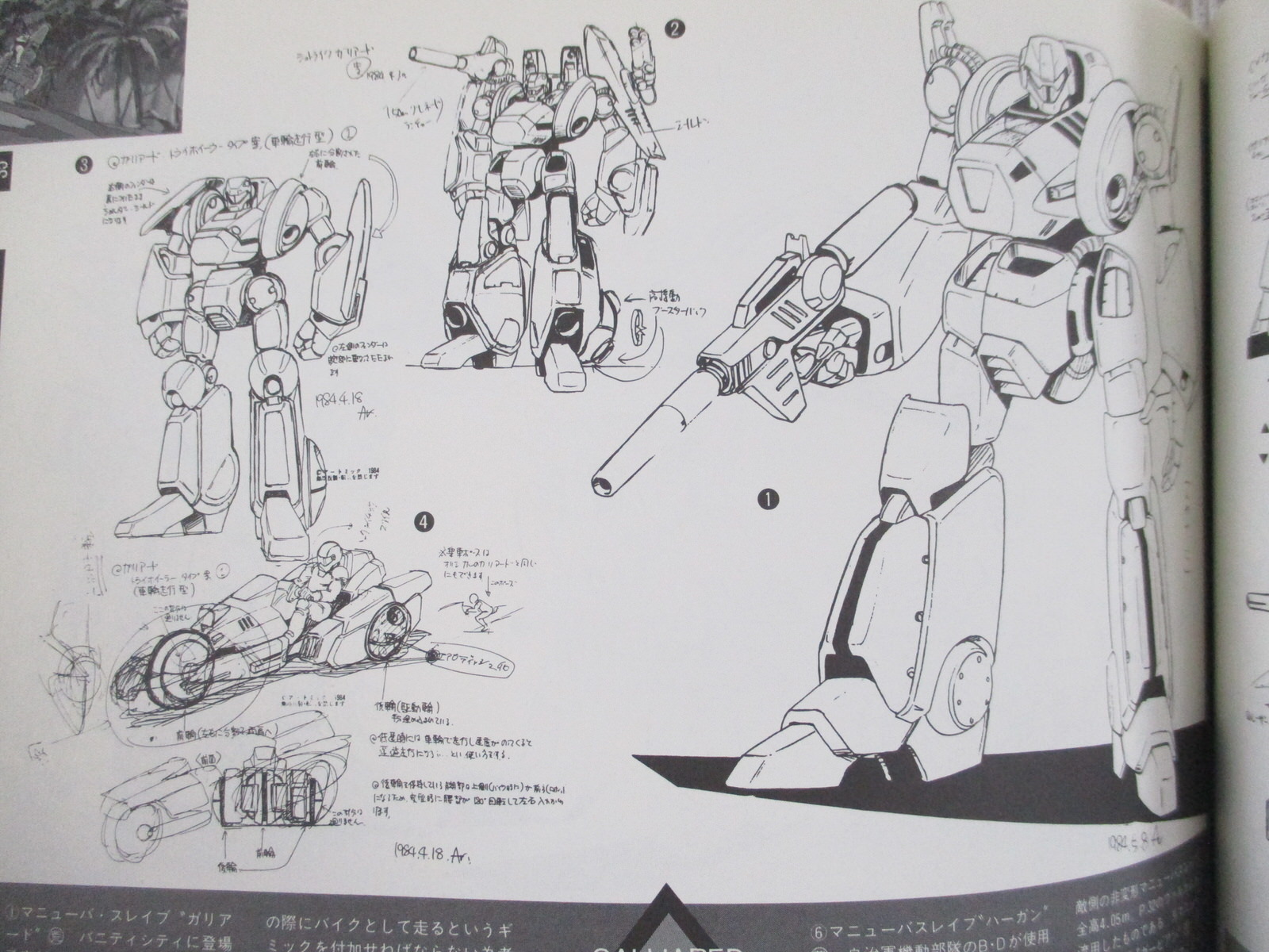 ARTMIC Design Works Art Book Bubblegum Crisis Gallforce 1987 Japan