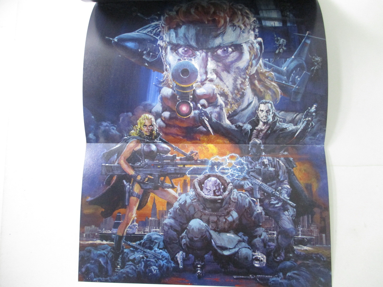 METAL GEAR SOLID 2 Art Book THE MAKING w/Poster HIDEO KOJIMA PS2