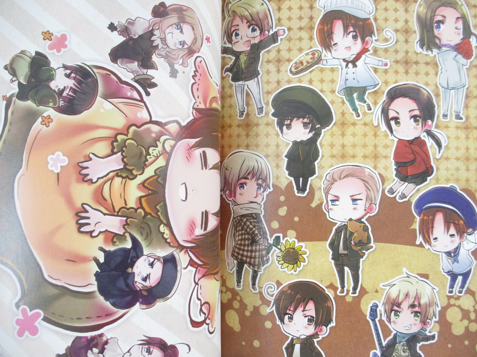 HETALIA Axis Powers ARTE STELLA Art Works w/Poster Sticker Fan