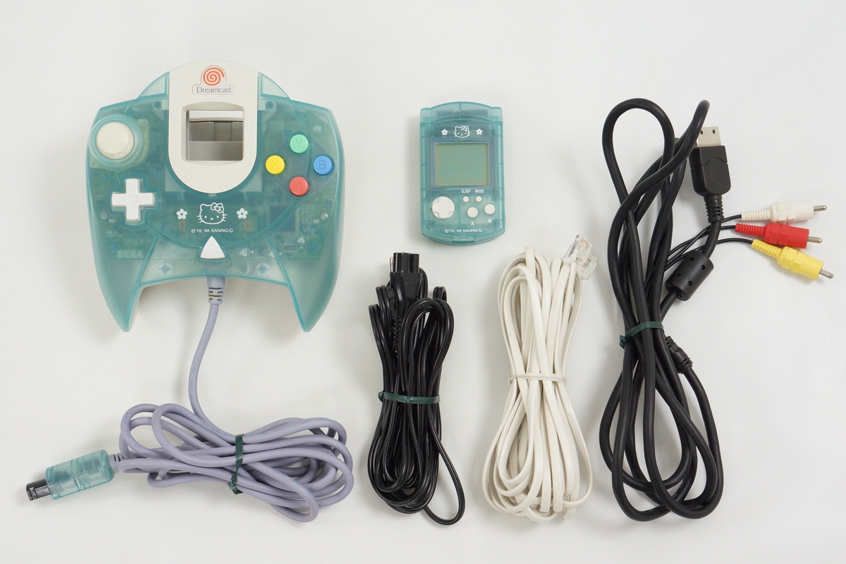 SEGA HELLO KITTYドリームセットブルー Dreamcast DC HELLO KITTY BLUE Console Boxed Tested System