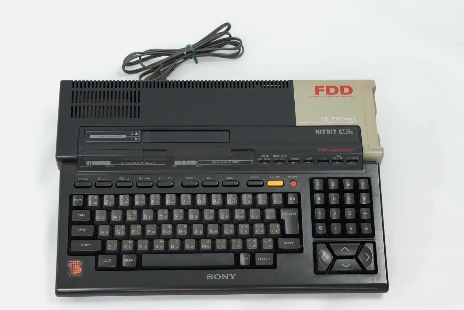 その他 SONY MSX2 HB-F1XDmk2 MSX2+マシンの発売直前にデビューしたソニーのMSX2「HB-F1XDmk2