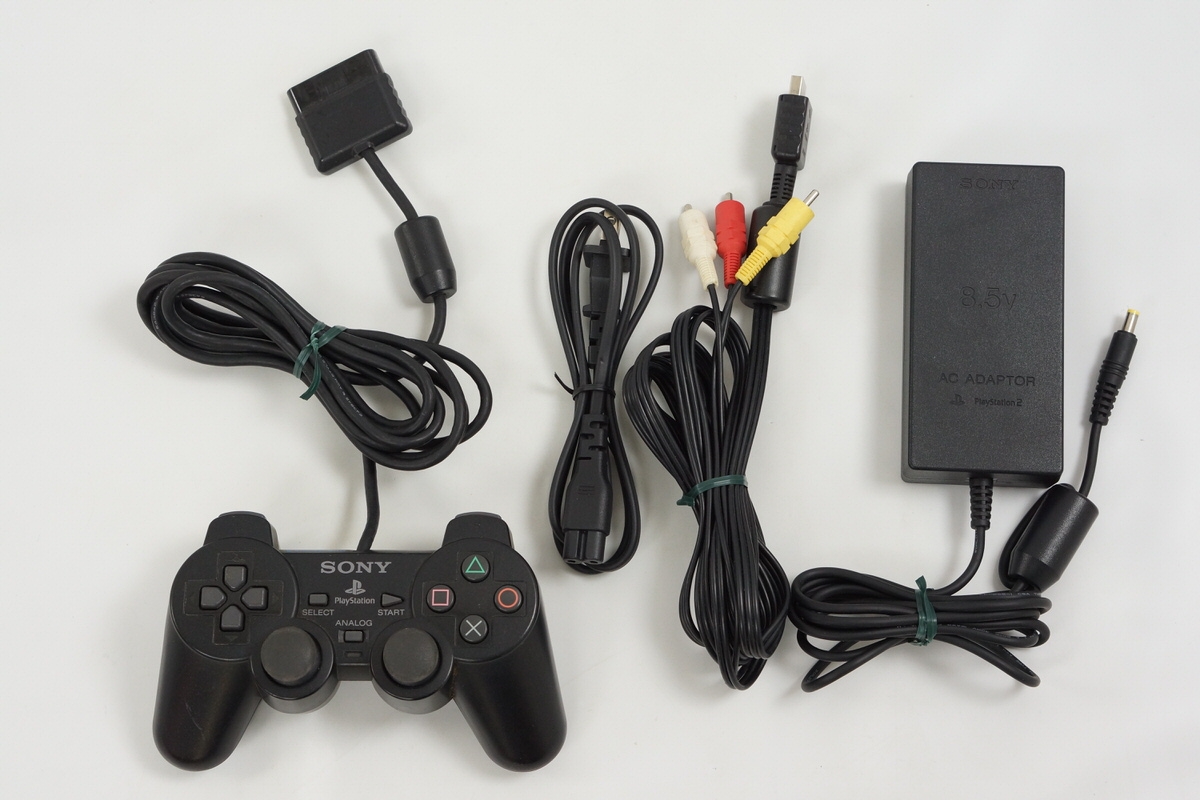 PS2 Slim Console System Black SCPH-75000 CB Game -NTSC-J