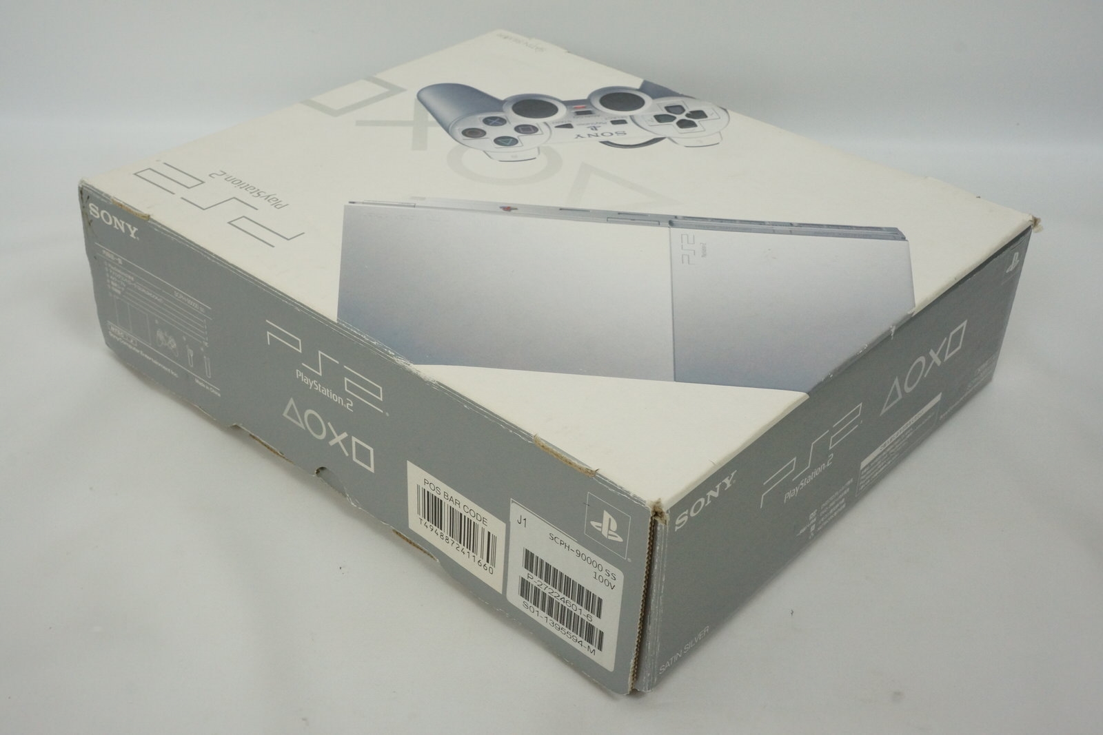PS2 Playstation 2 Silver Console Boxed SCPH-90000 Tested