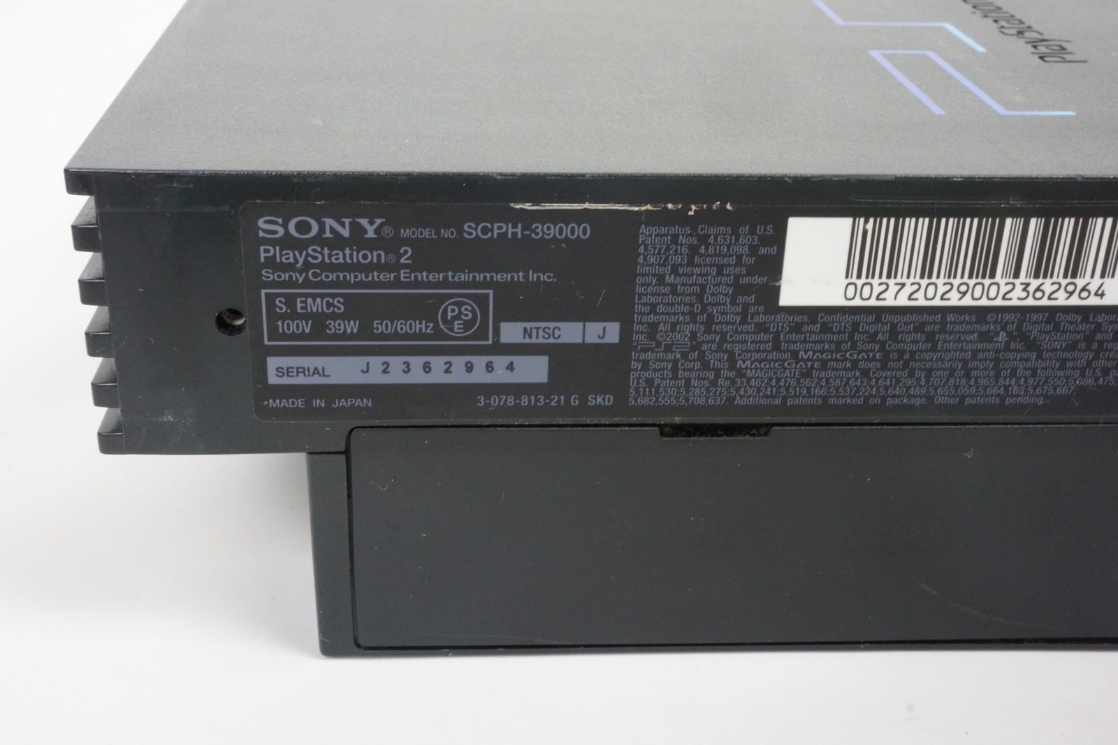 PS2 Console scph-39000 NTSC-J Playstation 2 Tested System