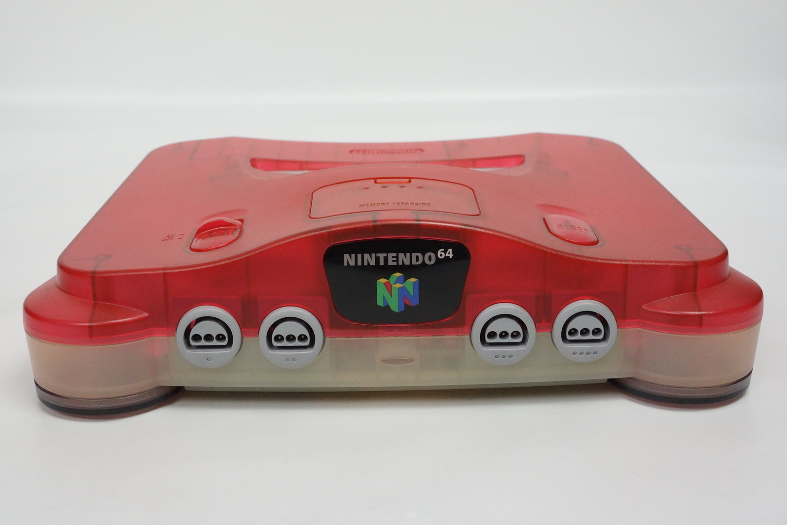 Nintendo 64 CLEAR RED Console Boxed wz Expansion Pak Tested