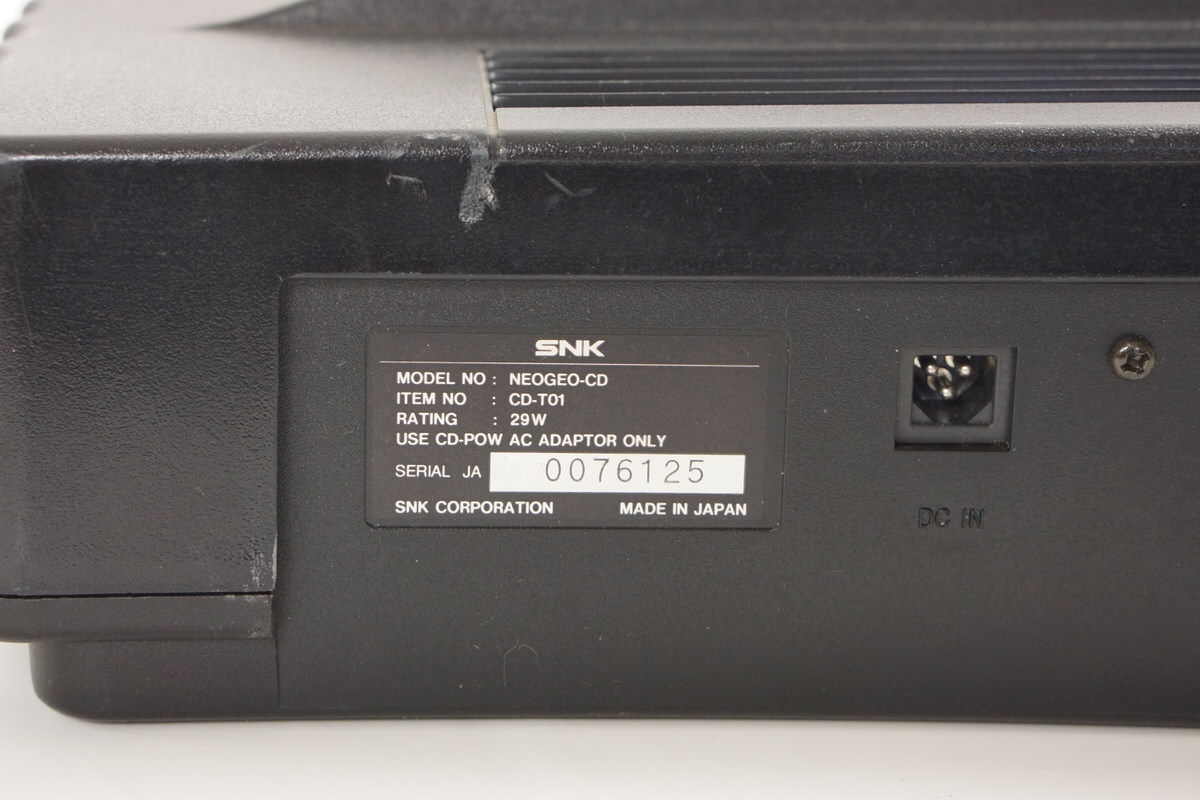 NEO GEO CD Console CD-T01 Tested System SNK -NTSC-J CD NEO GEO CD Console CD-T01 Tested System SNK -NTSC-J CD