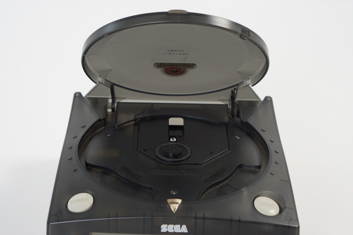 Dreamcast Console Official Case Crystal Black HKT-3000 Tested SEGA