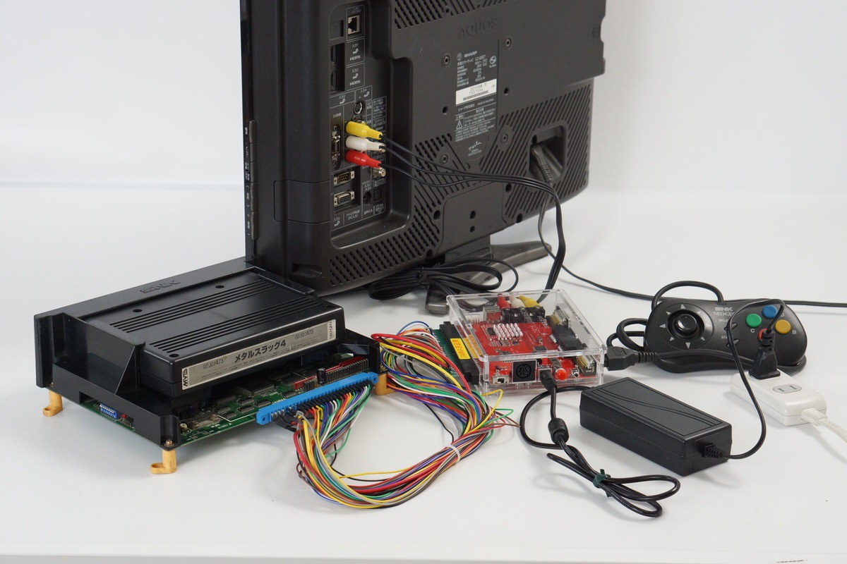 NEO GEO MVS Arcade Motherboard wz Control Box / METAL SLUG 4