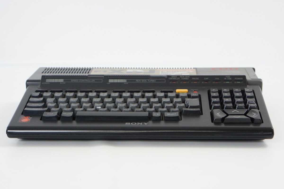 MSX 2＋ HB-F1XDJ  HBD-F1  HBP-F1 HBJ-A048 Sony HB-F1XDJ MSX2 Console Black With Box & Manual Tested