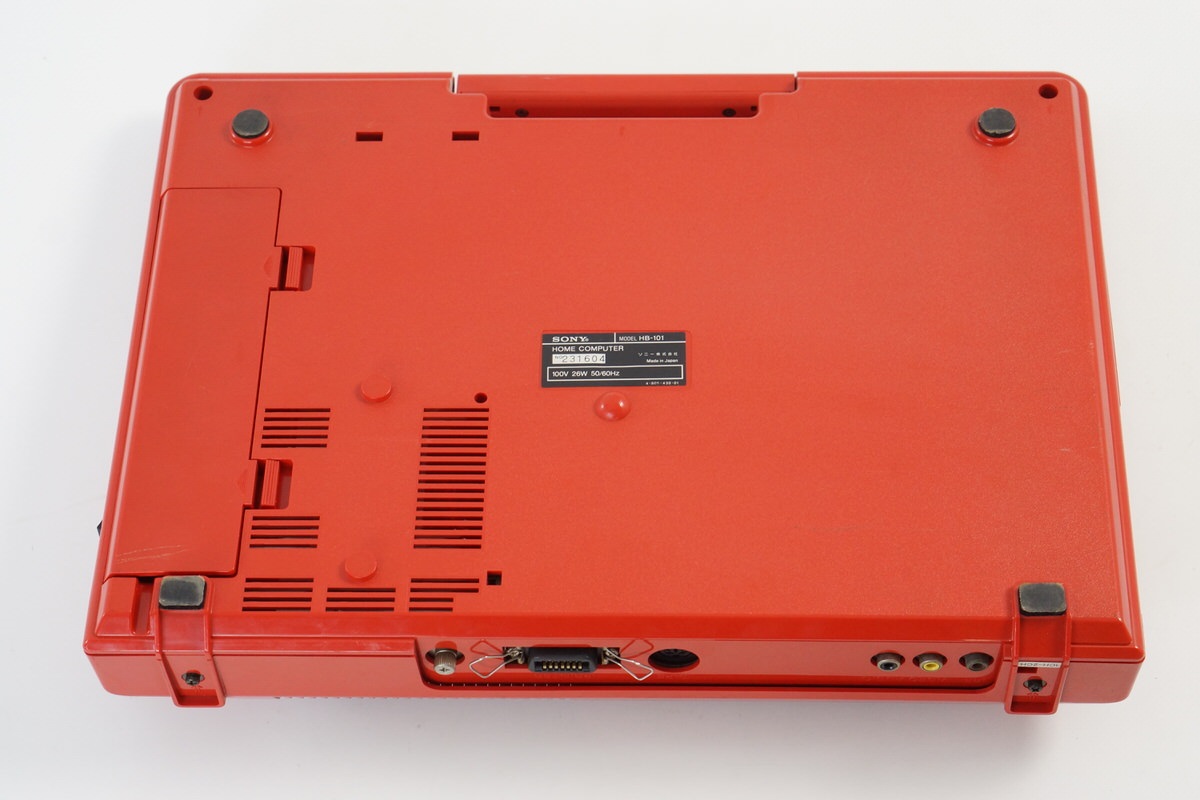MSX SONY HIT BIT Home Computer HB-101 RED Tested JAPAN Game 231604