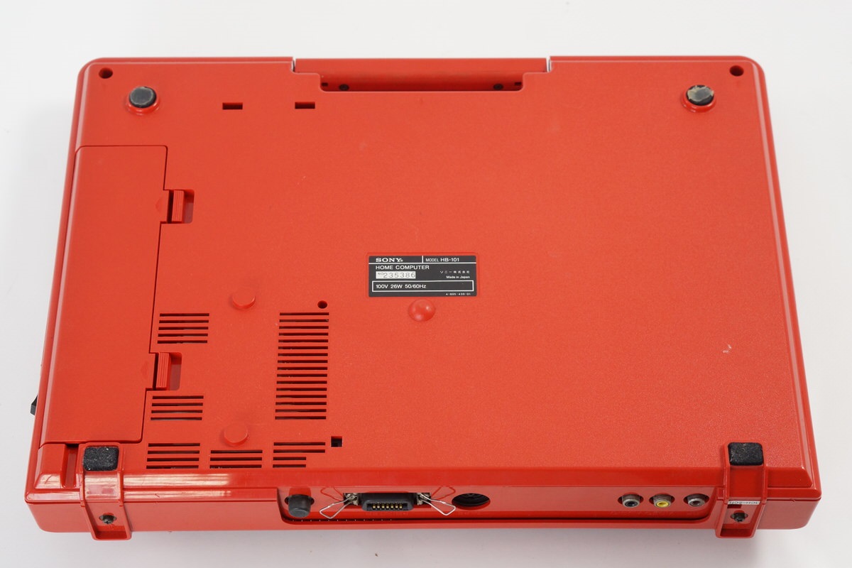 MSX SONY HIT BIT Home Computer HB-101 RED Tested JAPAN Game