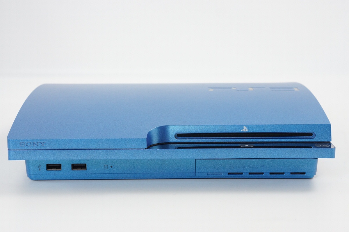 PS3 Playstation3 SPLASH BLUE Console CECH-3000B 320GB Tested