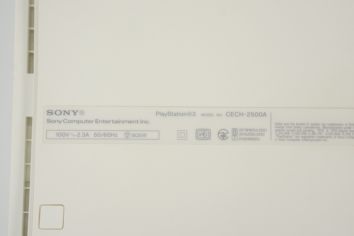 PS3 Playstation3 Classic White Console CECH-2500A LW 160GB
