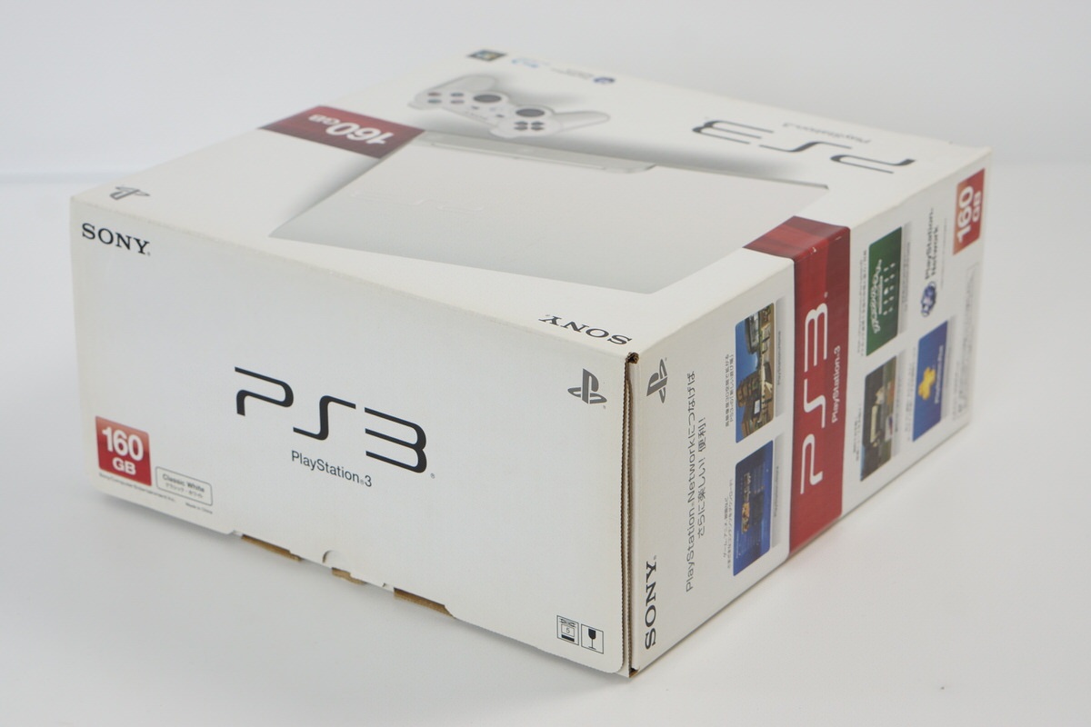 PS3 Playstation3 CLASSIC WHITE Console CECH-3000A LW 160GB Tested