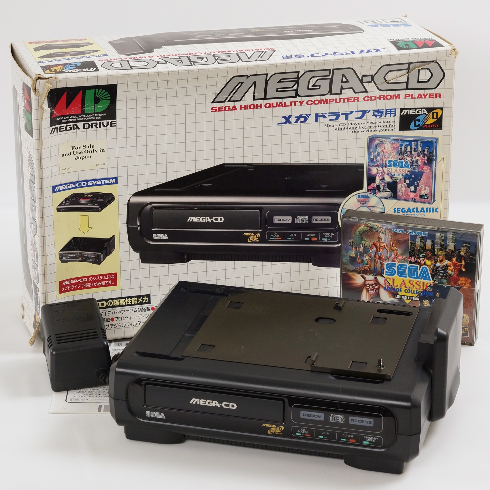 MEGA CD Console System Boxed SEGA CLASSIC Genesis Tested HAA