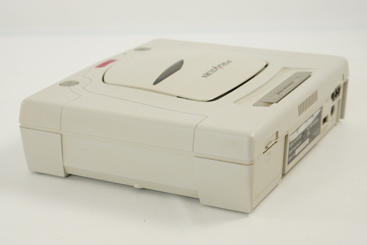 Sega Saturn WHITE Console System HST-3220 JAPAN wz Games