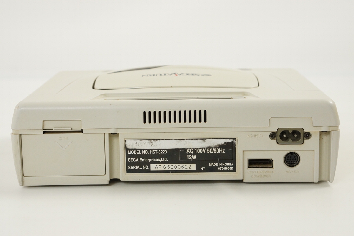 Sega Saturn WHITE Console System HST-3220 JAPAN wz Games