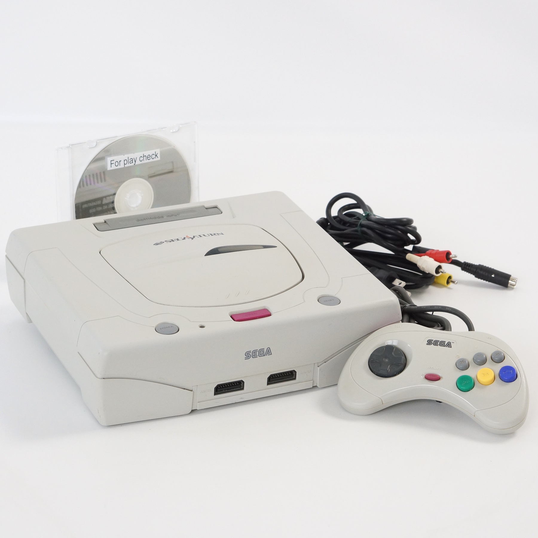 Sega Saturn SS Console WHITE HST-3220 Tested System -NTSC-J CD