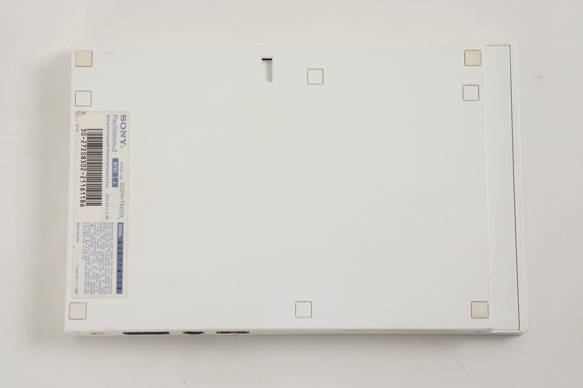 PS2 Slim Console System White SCPH-75000 CW Game -NTSC-J