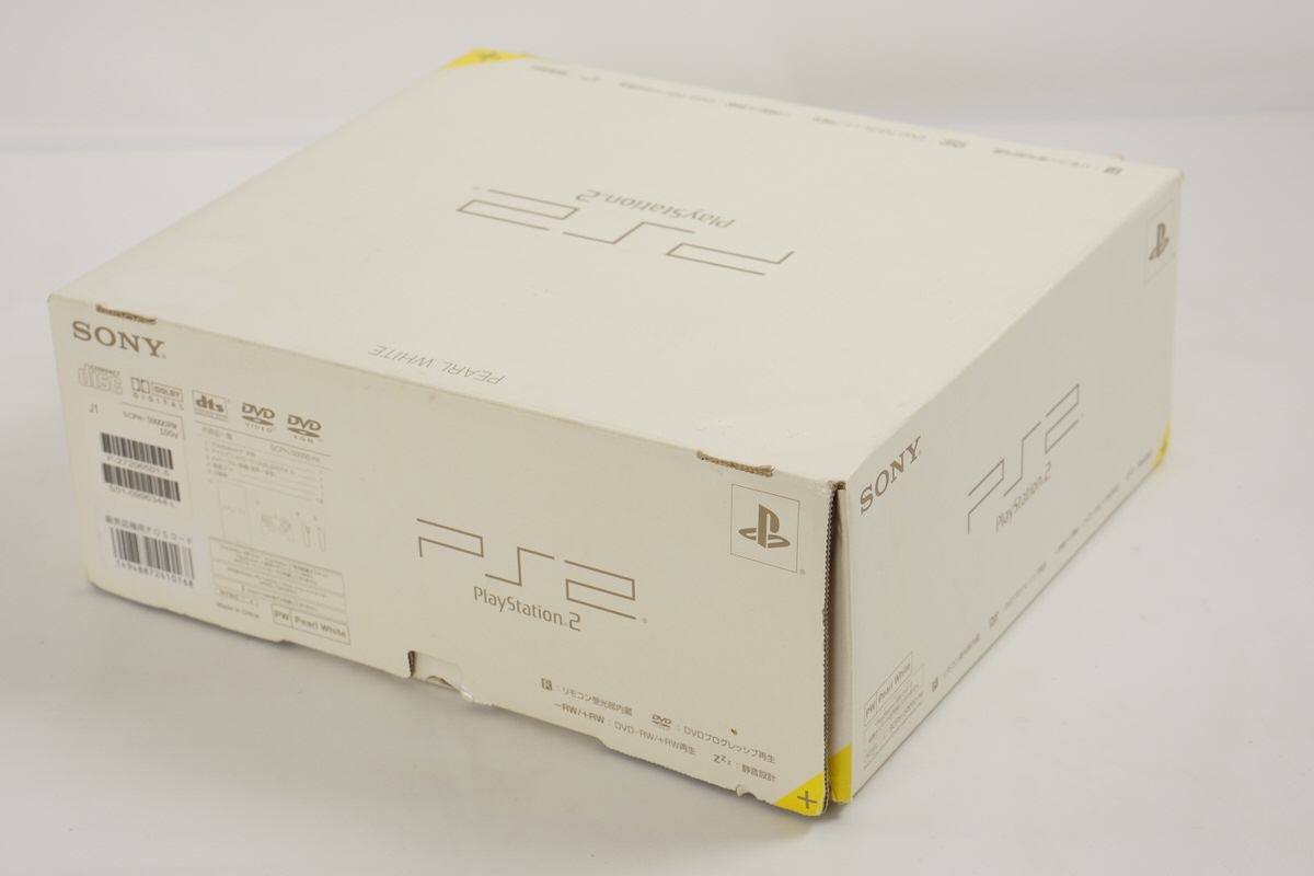 PS2 PEARL WHITE Console SCPH-50000 PW Tested System PS2 PEARL WHITE Console SCPH-50000 PW Tested System