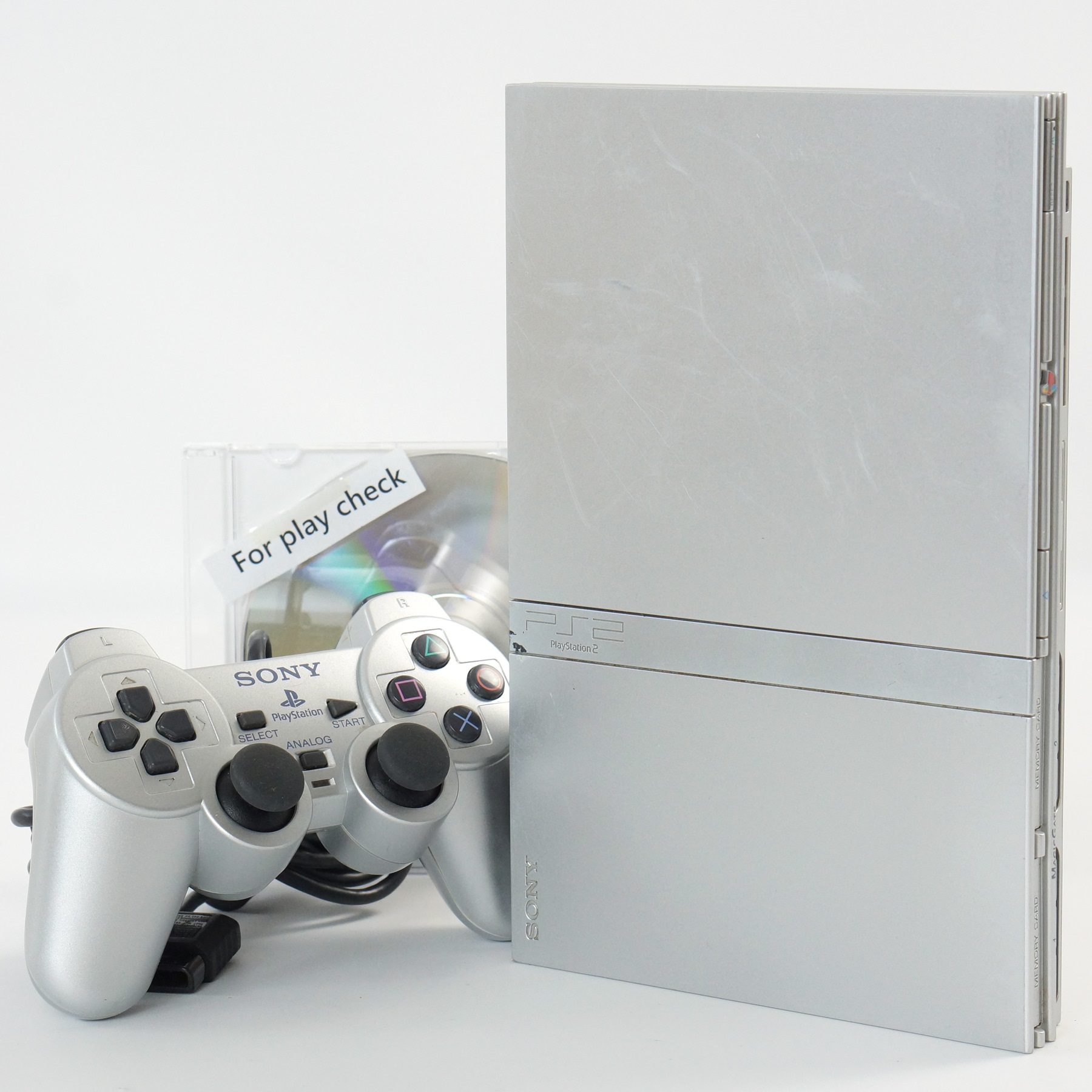 PS2 Slim Console SCPH-77000 SS NTSC-J Silver Playstation2 Tested