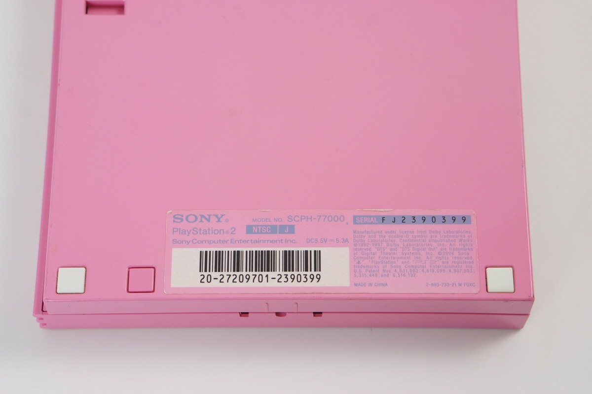 PS2 Slim Console System SCPH-77000 PK Only for NTSC-J PINK