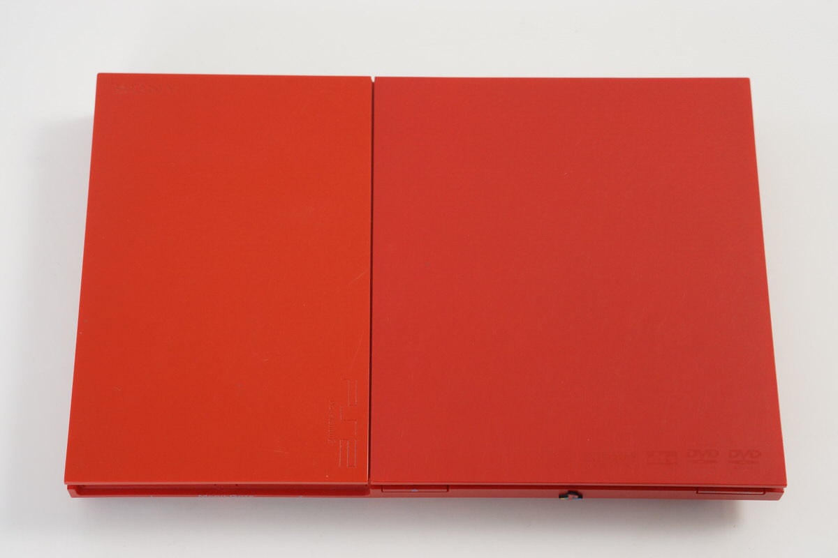 PS2 Playstation2 Slim CINNABAR RED Console System 90000 CR