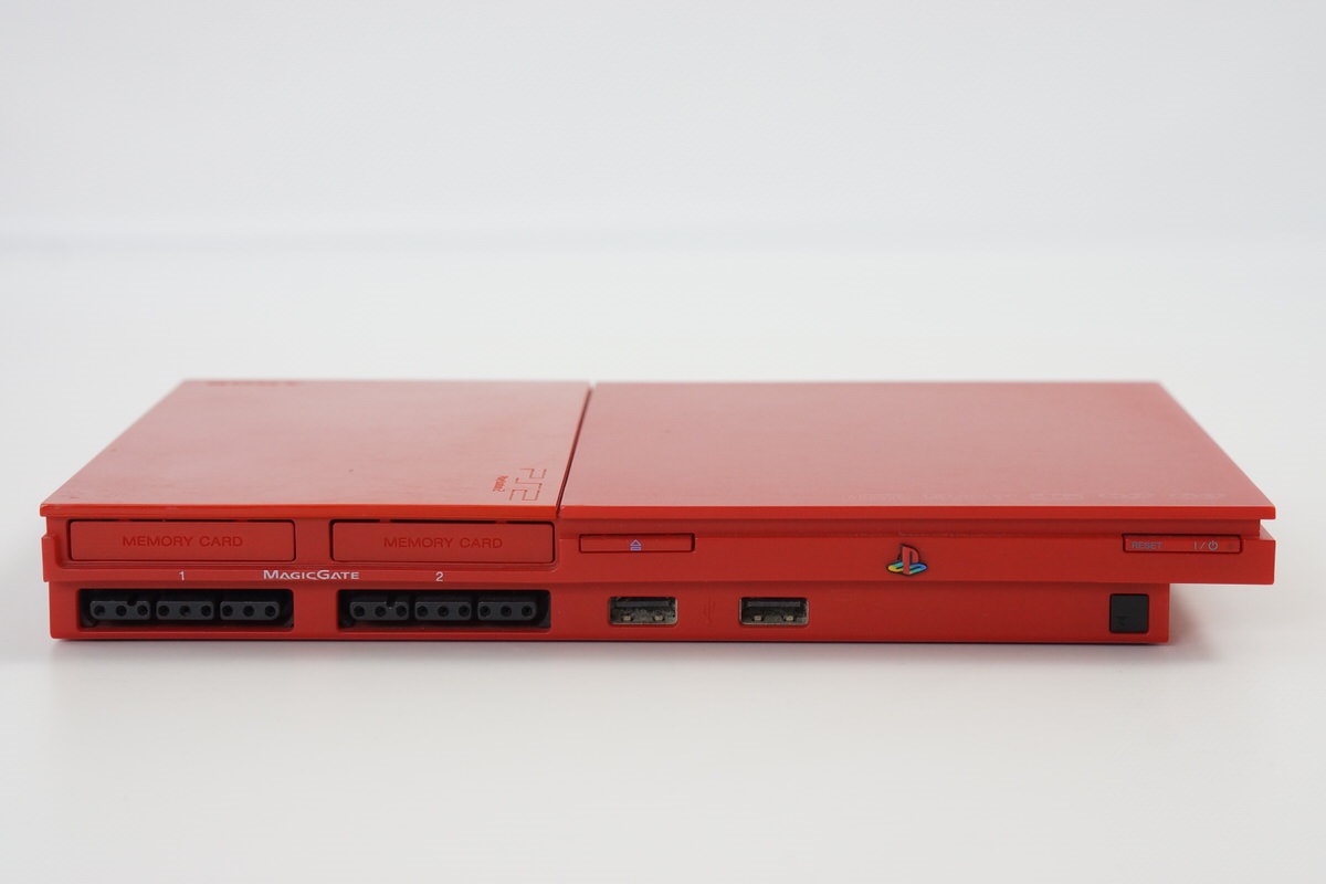 PS2 Playstation2 Slim CINNABAR RED Console System 90000 CR