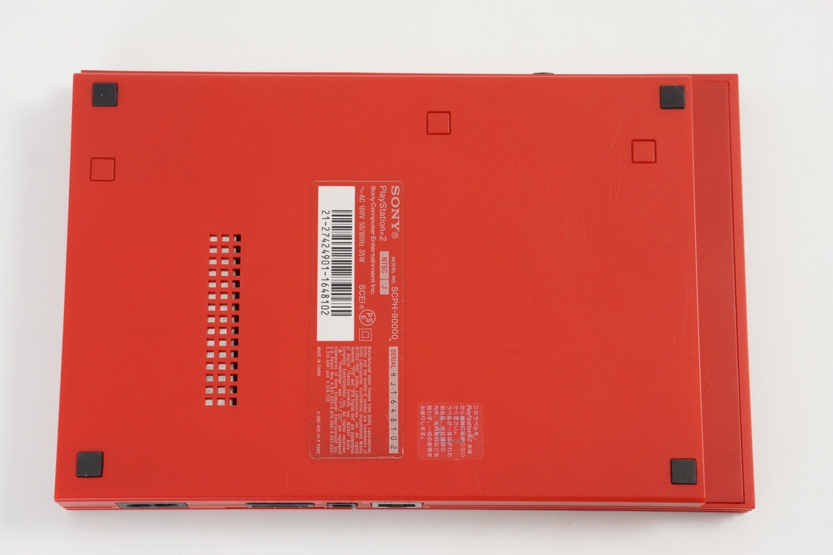 PS2 Playstation2 Slim CINNABAR RED Console System 90000 CR