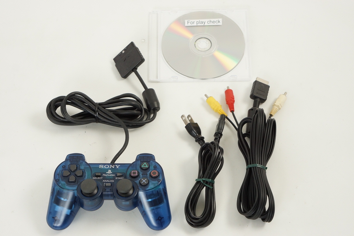 PS2 OCEAN BLUE Console SCPH-37000 L Only NTSC-J Tested