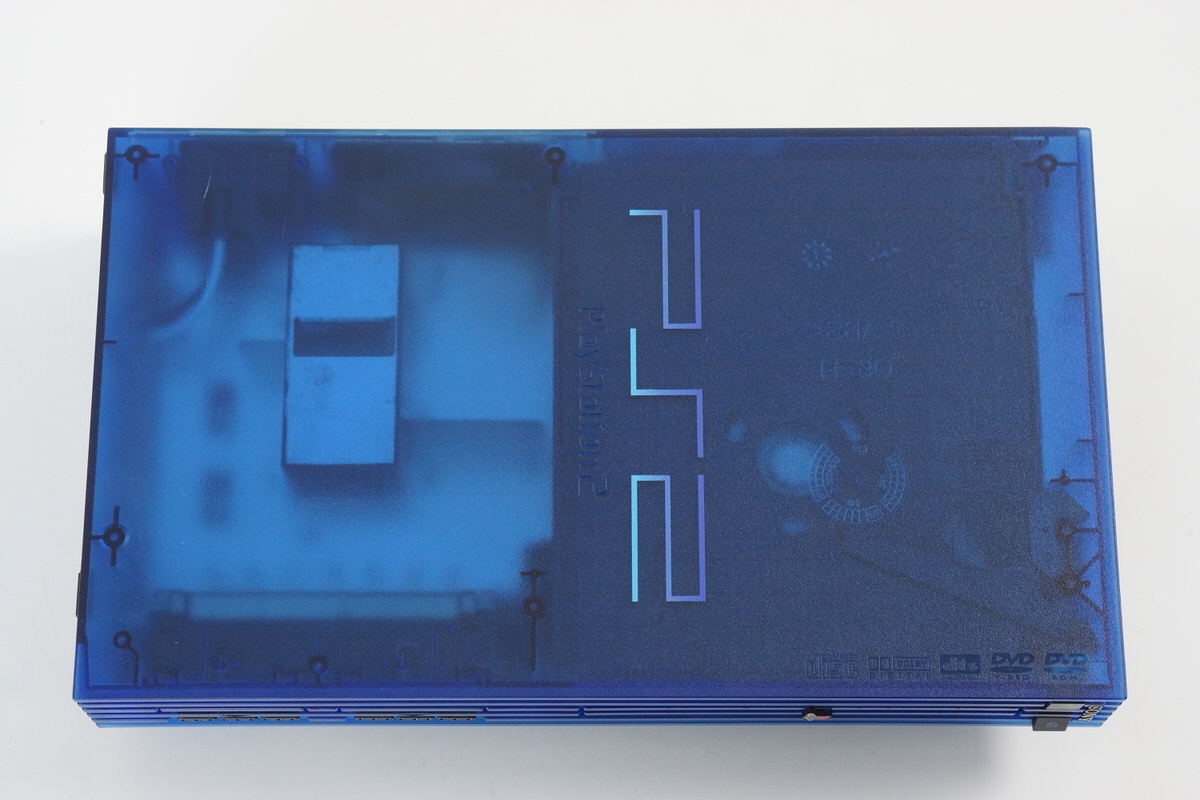 PlayStation2 - プレイステーション2 SCPH-37000L オーシャンブルー Sony Playstation2 PS2 Ocean Blue SCPH-3700 Limited Color